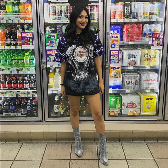 Silver Glittery Sock Booties - Picture 3 of 3